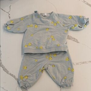 Zara Light Blue Rubber Ducky Set